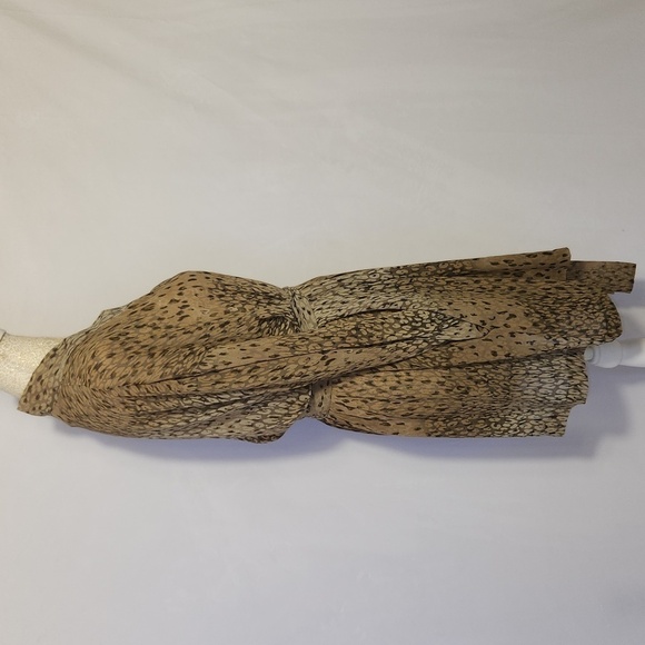 Victoria's Secret Animal Print Semi Sheer Tie Front Side Pockets Light Robe OS - Picture 5 of 13